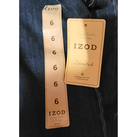 NWT - IZOD Women's Capri Cropped Stretch Jeans - Size 6 - Picture 9 of 10